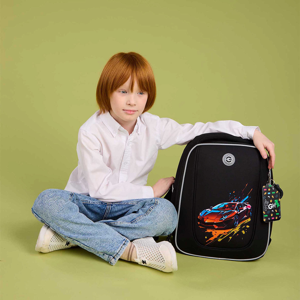 RAf-593-3 Рюкзак школьный с картхолдером на держателе