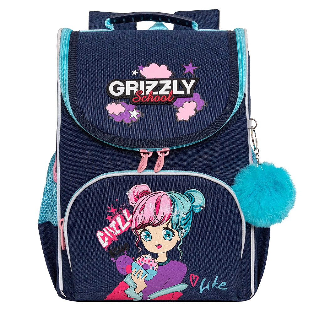 RAm-484-6 Рюкзак школьный с мешком