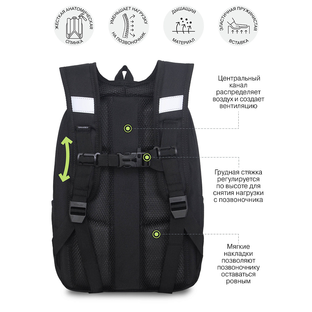 RAw-694-10 Рюкзак школьный с обвесом