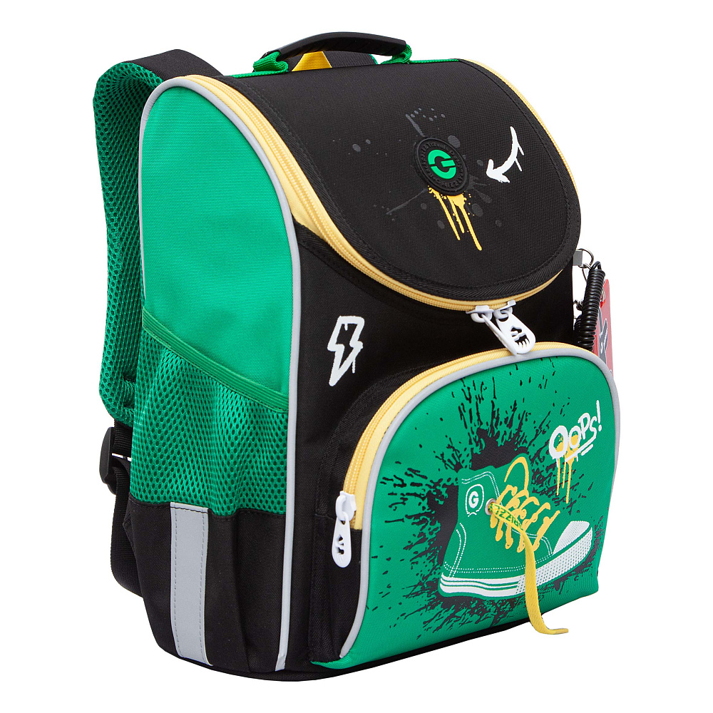 RAm-585-8 Рюкзак школьный с картхолдером на держателе и мешком для обуви