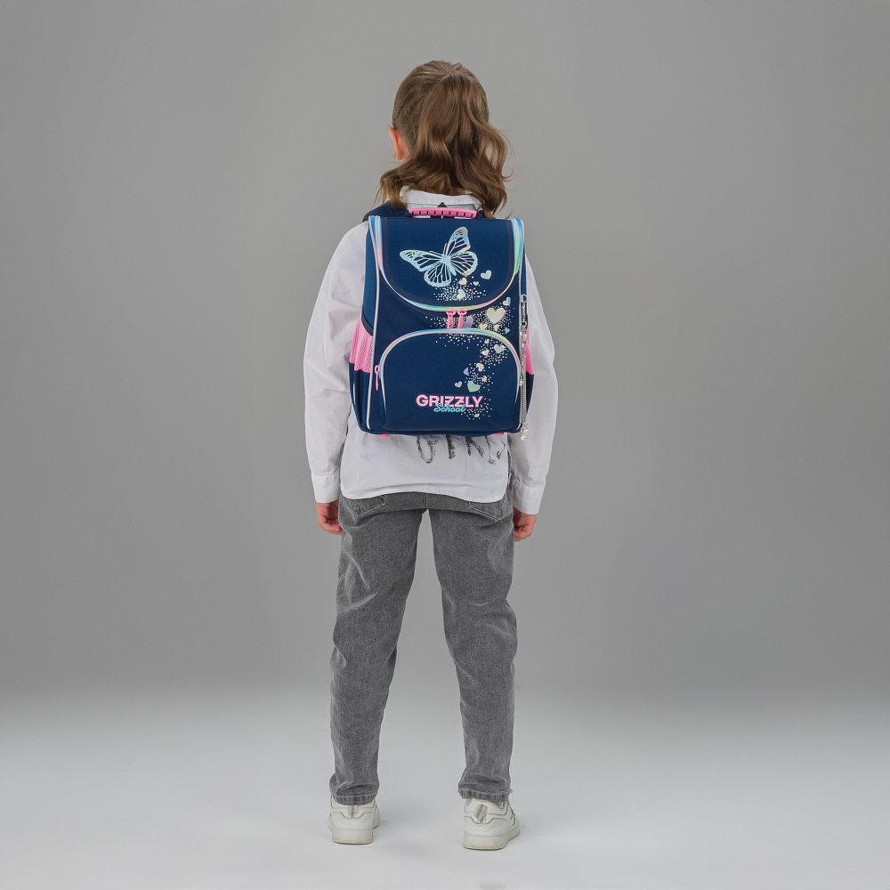 RAm-584-6 Рюкзак школьный с мешком