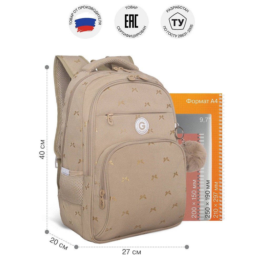 RG-668-2 Рюкзак школьный с обвесом