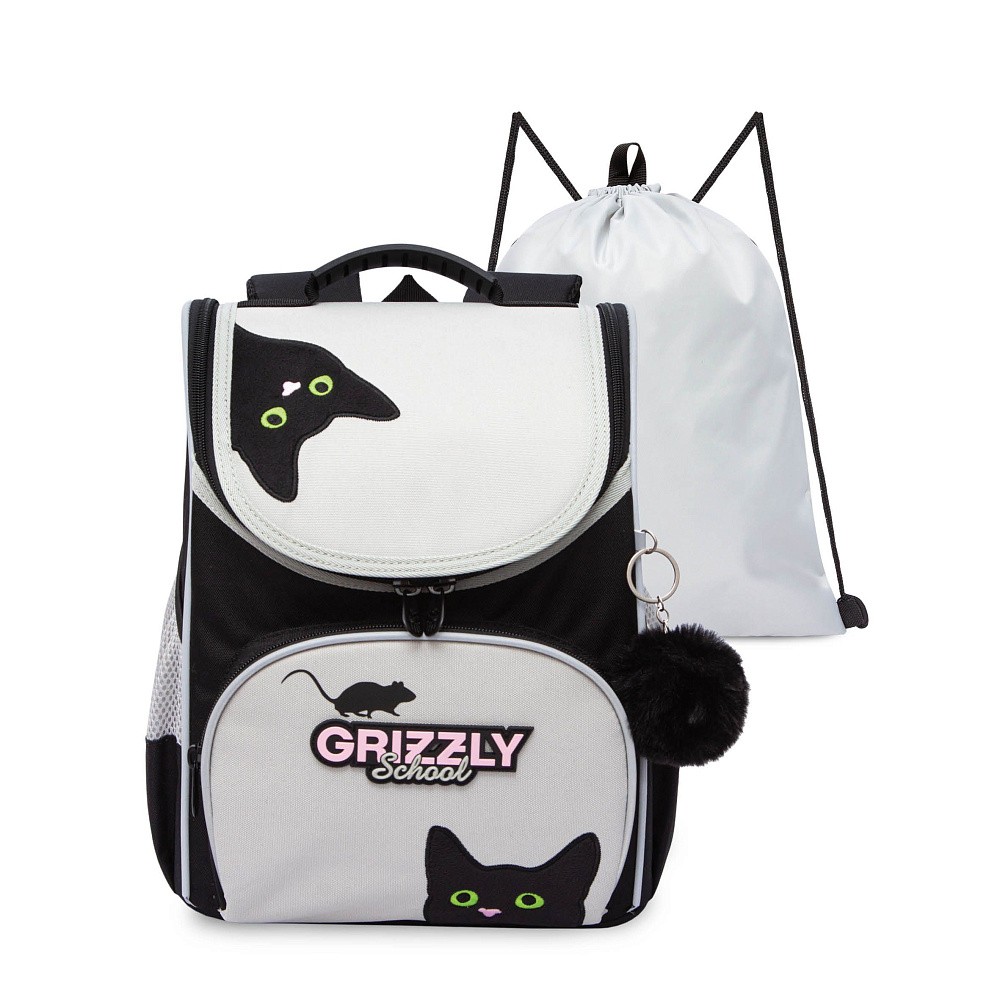 RAm-584-1 Рюкзак школьный с мешком