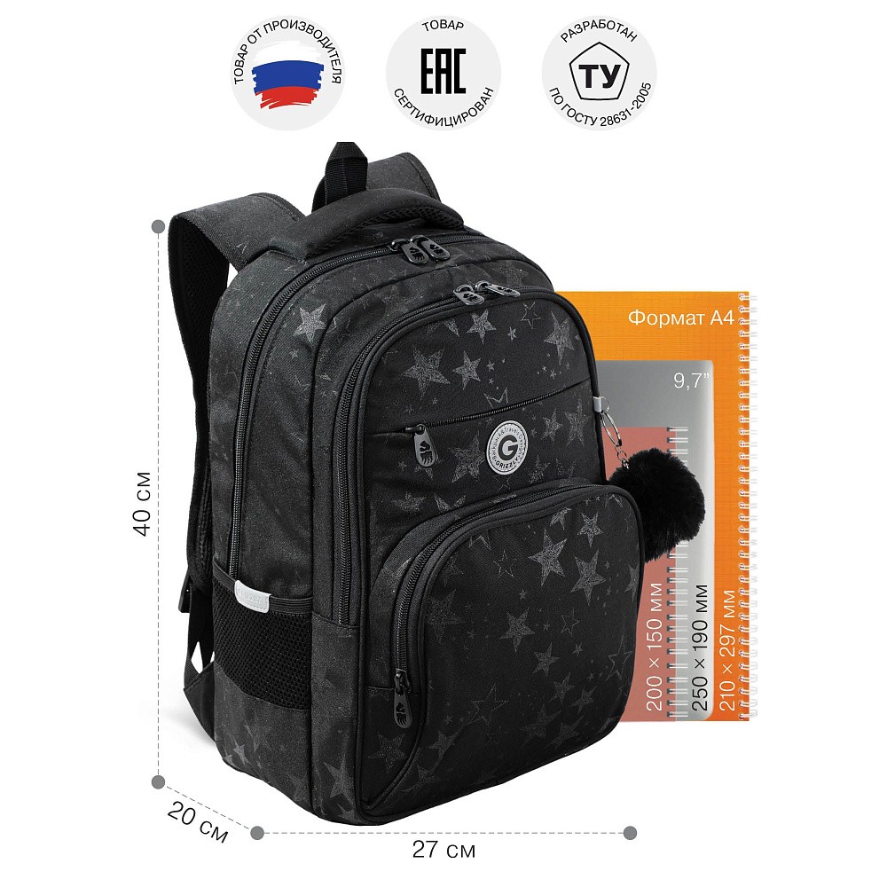 RG-668-2 Рюкзак школьный с обвесом