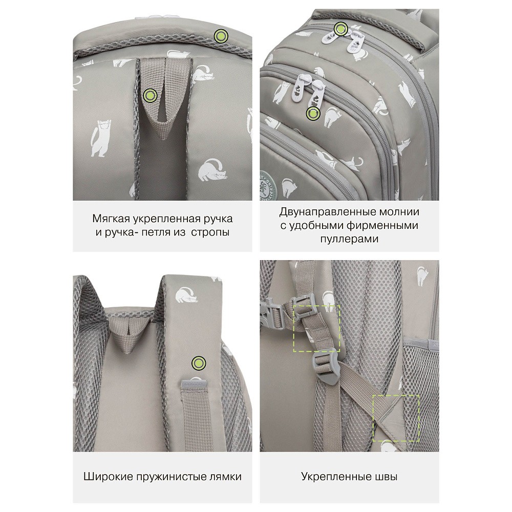 RG-662-1 Рюкзак школьный с картхолдером на держателе