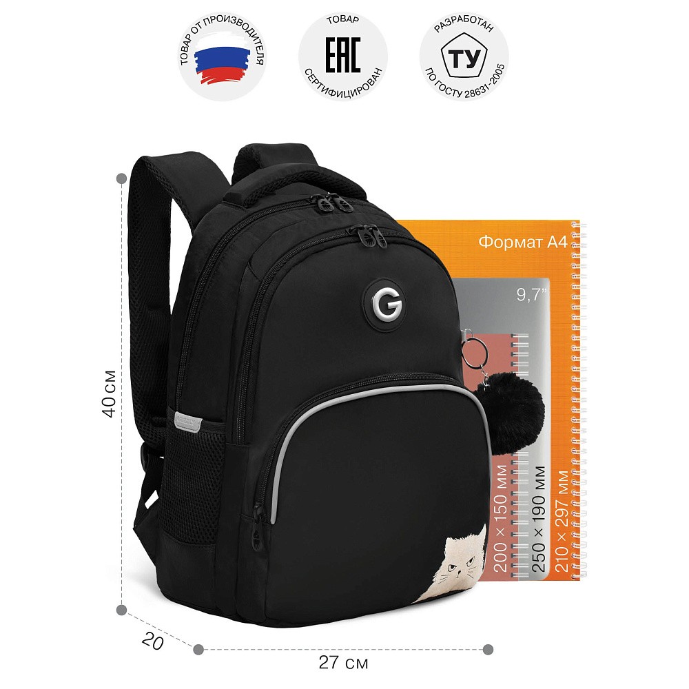 RG-660-5 Рюкзак школьный с обвесом