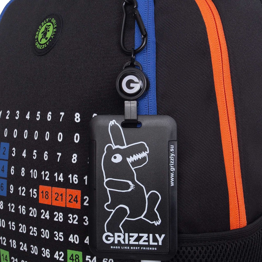 RB-651-10 Рюкзак школьный с картхолдером на держателе