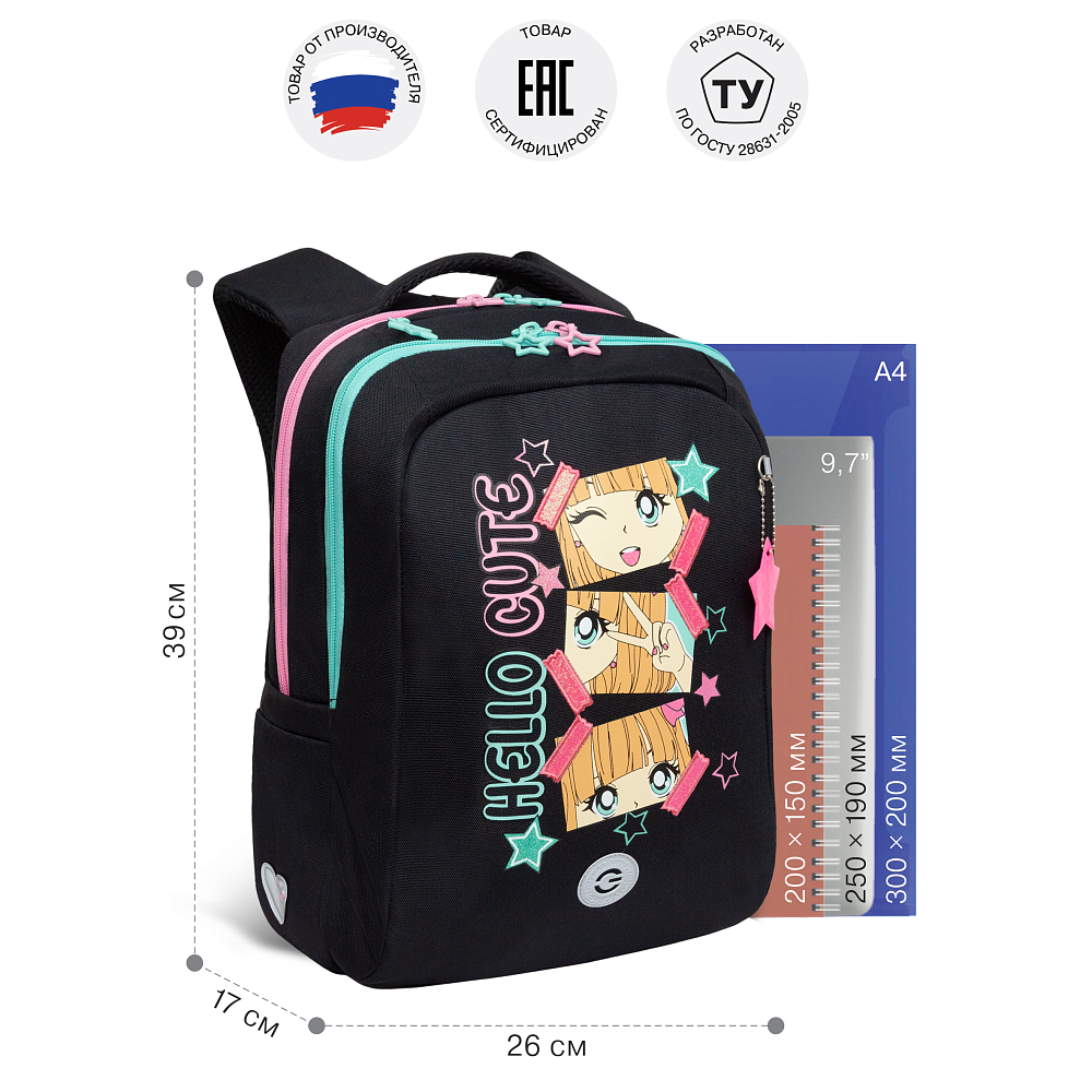 RG-566-4 Рюкзак школьный