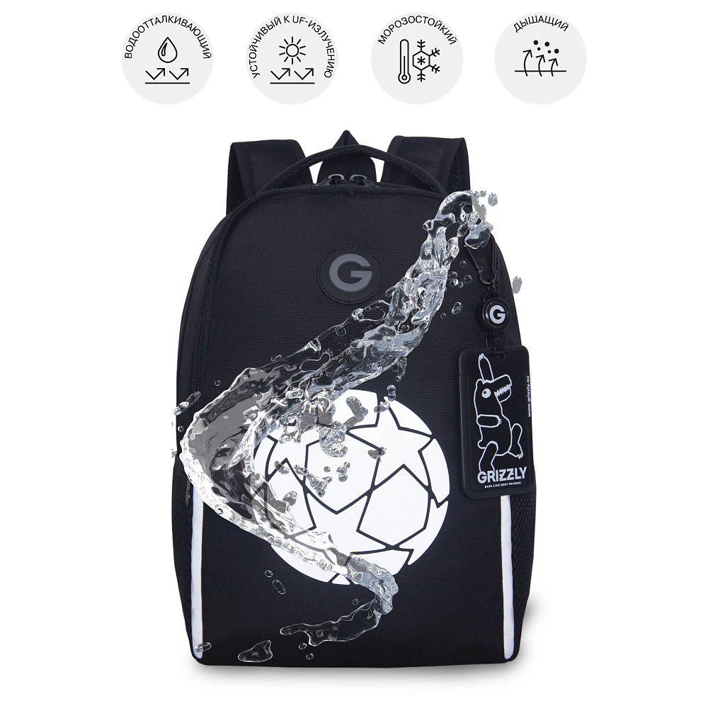 RB-651-11 Рюкзак школьный с картхолдером на держателе