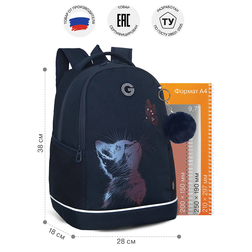 RG-663-3 Рюкзак школьный с обвесом