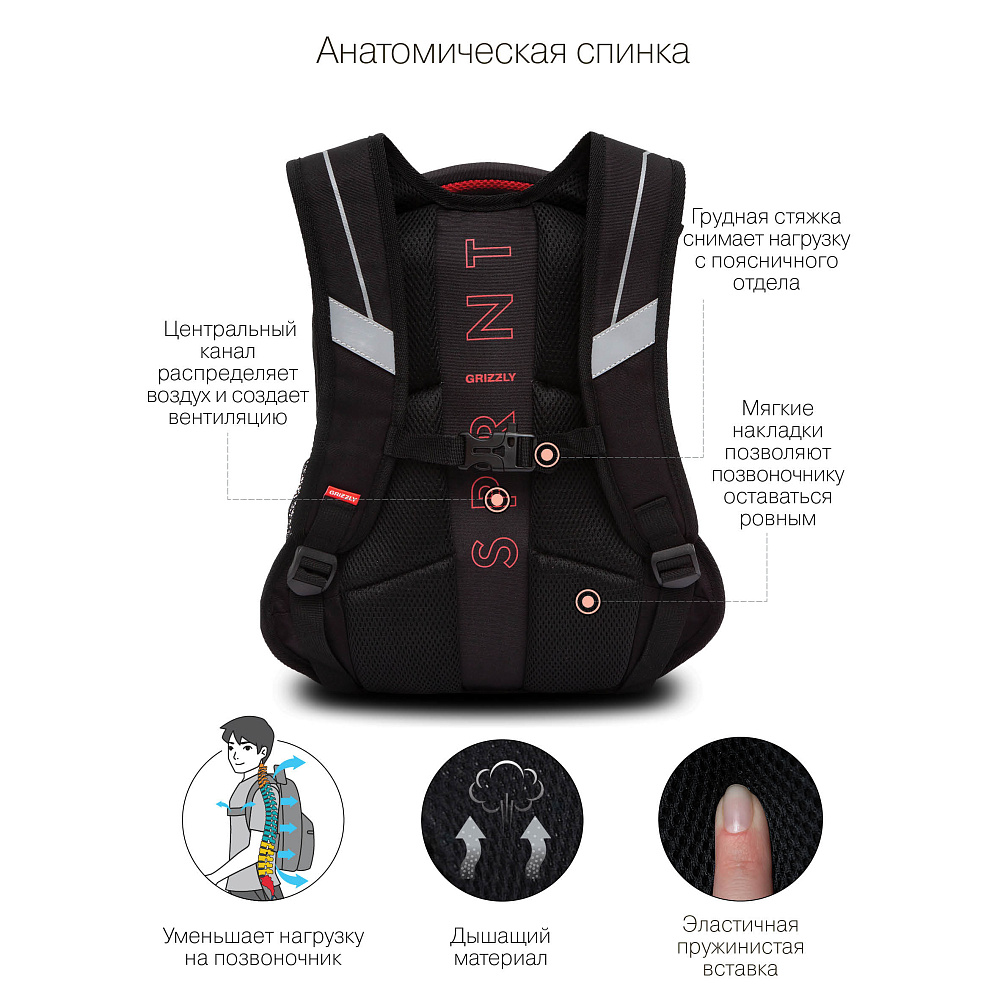 RB-250-4 Рюкзак школьный