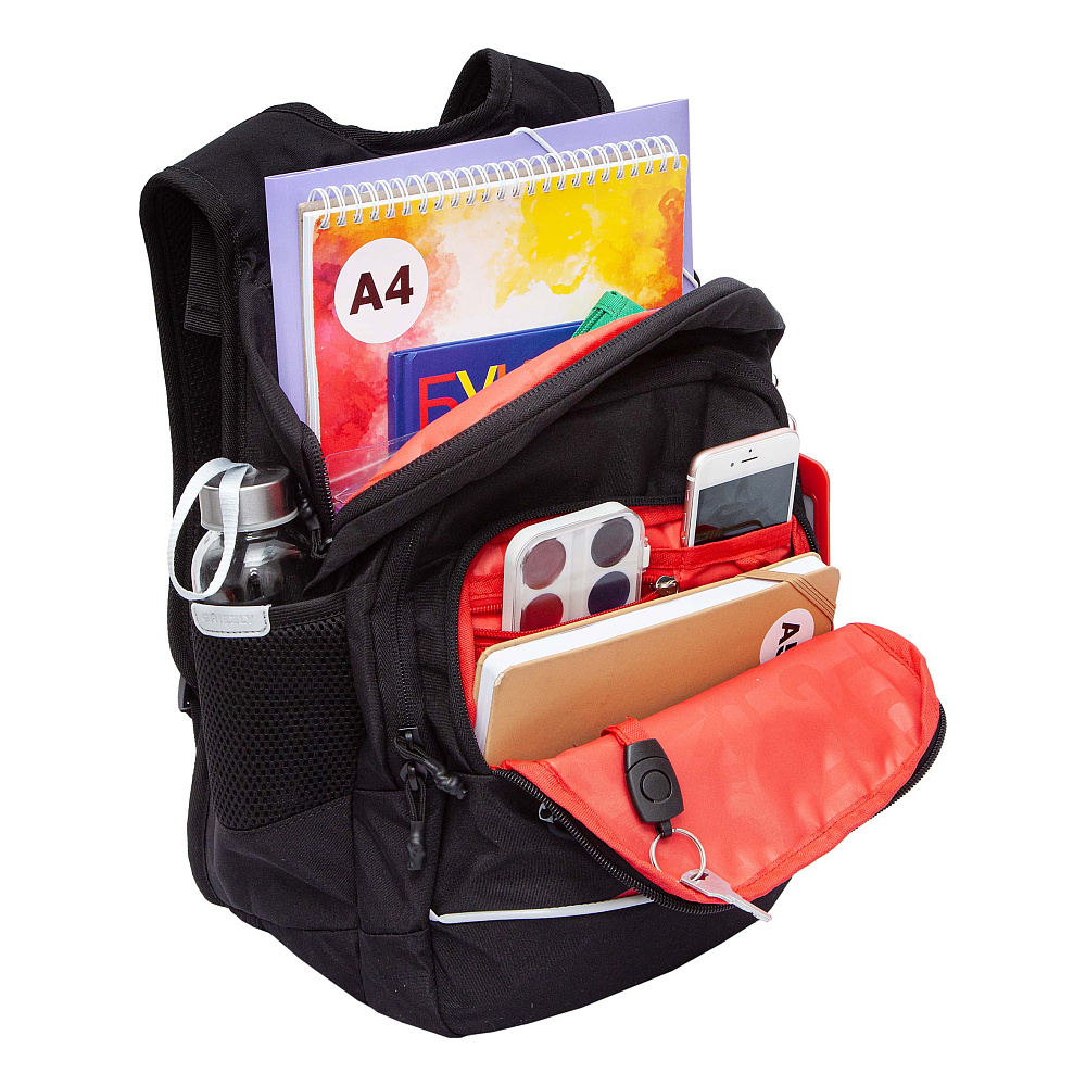 RB-550-1 Рюкзак школьный с картхолдером на держателе