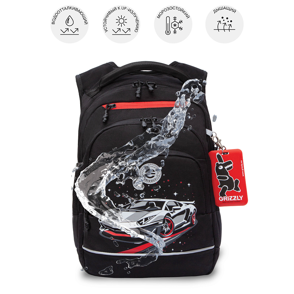 RB-550-1 Рюкзак школьный с картхолдером на держателе