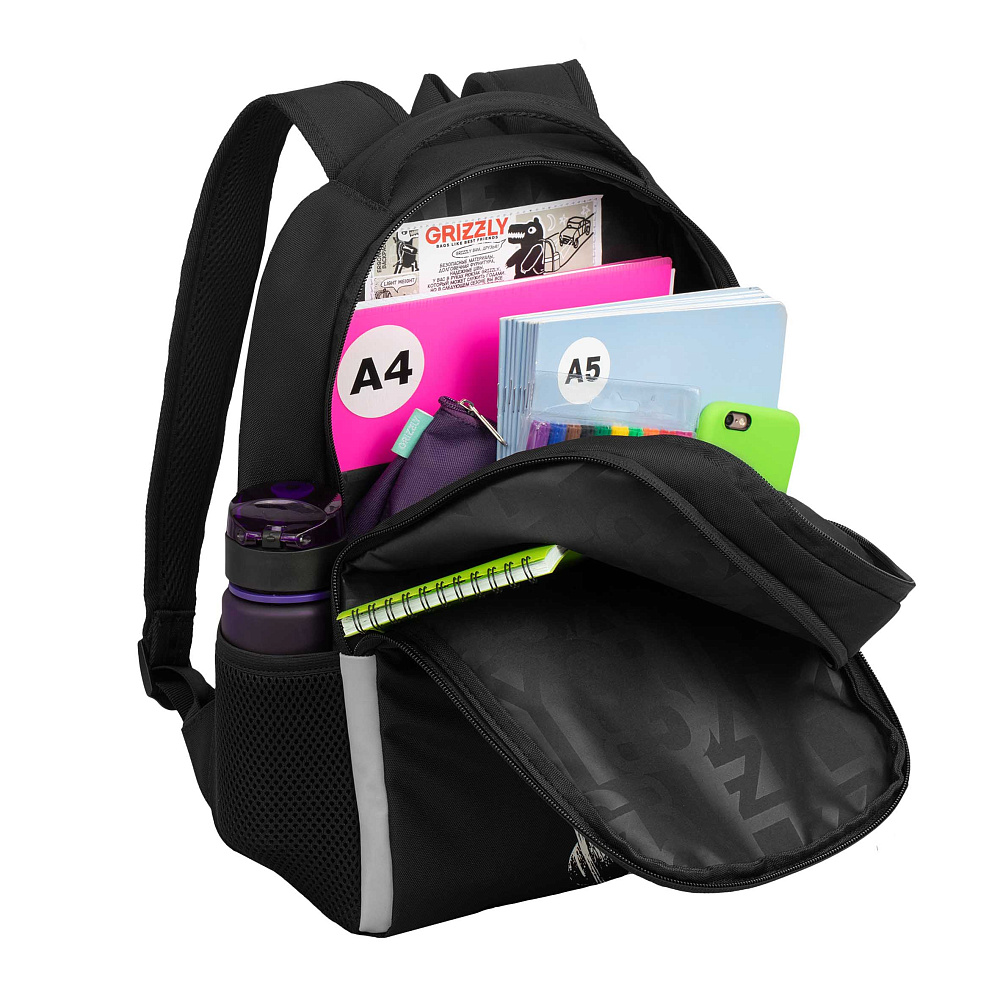 RB-651-2 Рюкзак школьный с картхолдером на держателе