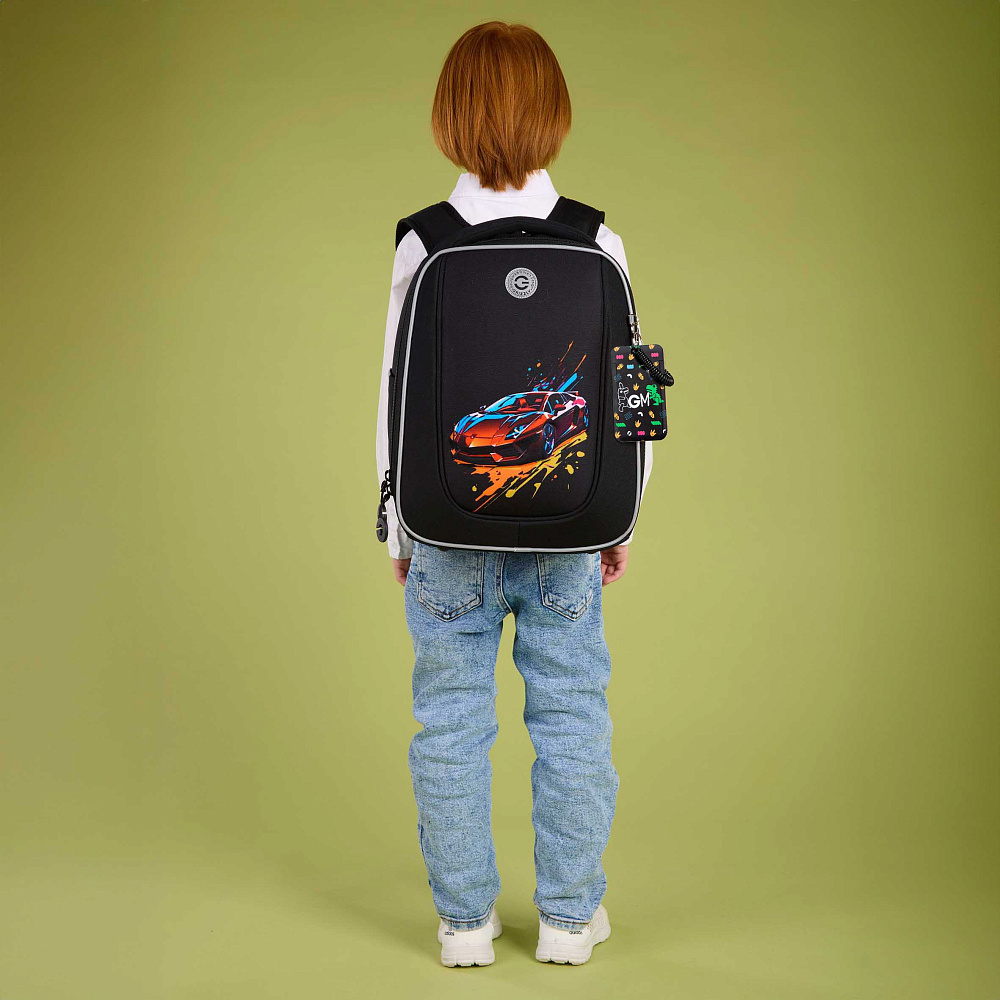 RAf-593-3 Рюкзак школьный с картхолдером на держателе