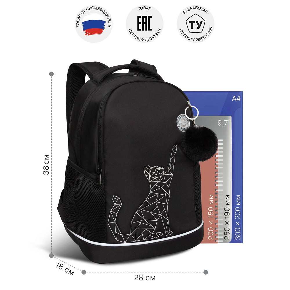 RG-563-2 Рюкзак школьный с обвесом