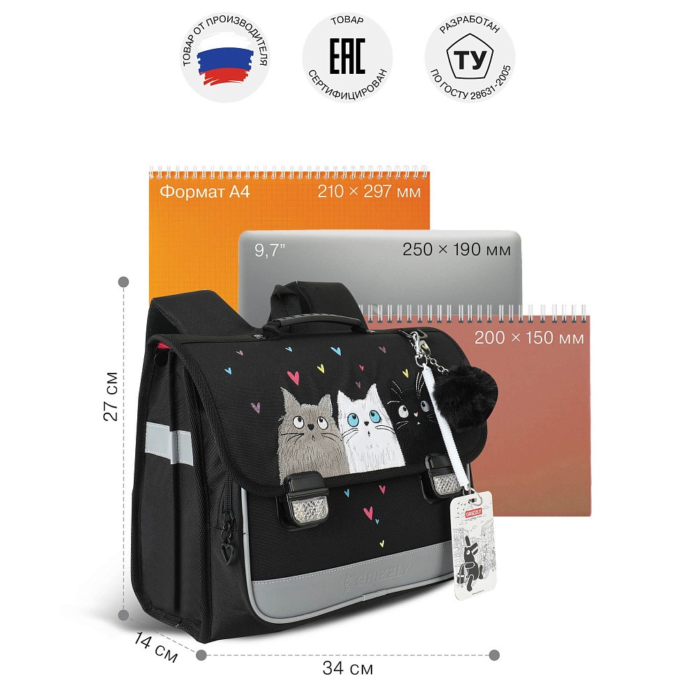 RAp-780-1 Рюкзак школьный с обвесом и картхолдером на держателе