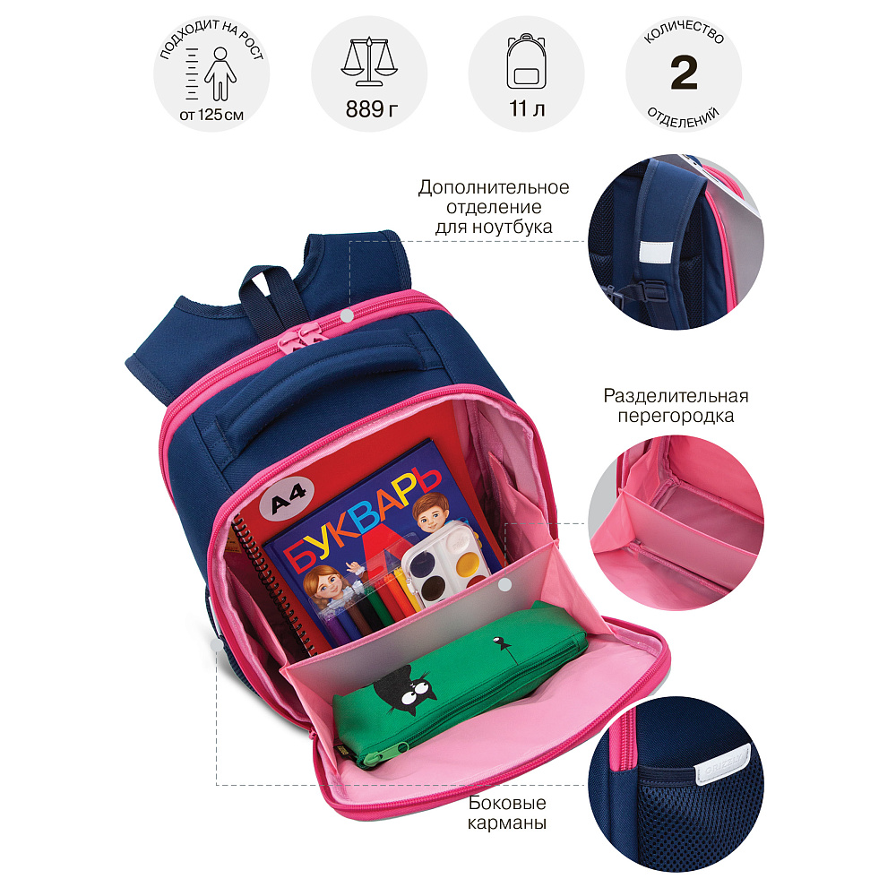 RAw-594-3 Рюкзак школьный