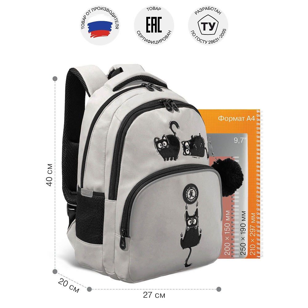 RG-660-3 Рюкзак школьный с обвесом