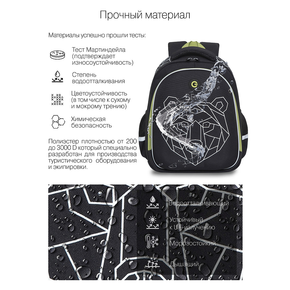 RAz-287-9 Рюкзак школьный с картхолдером на держателе
