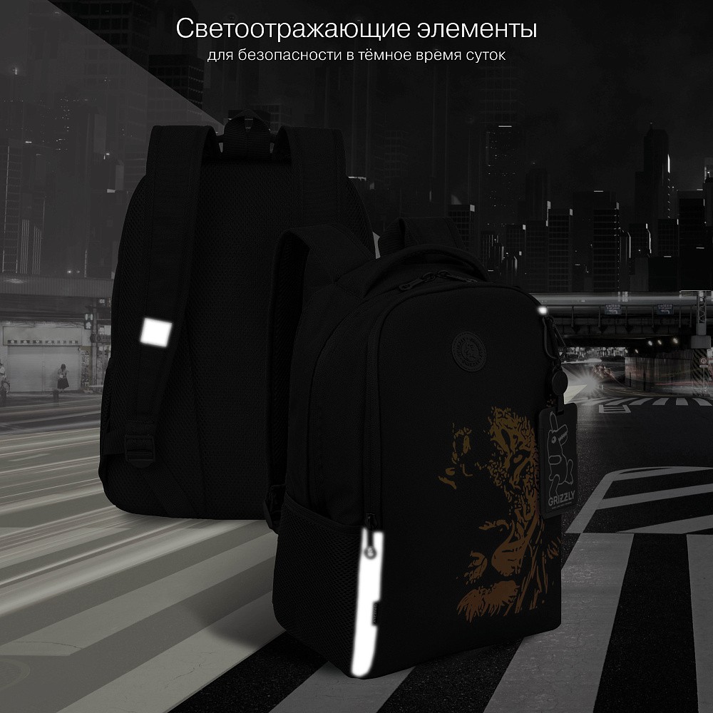 RB-651-3 Рюкзак школьный с картхолдером на держателе