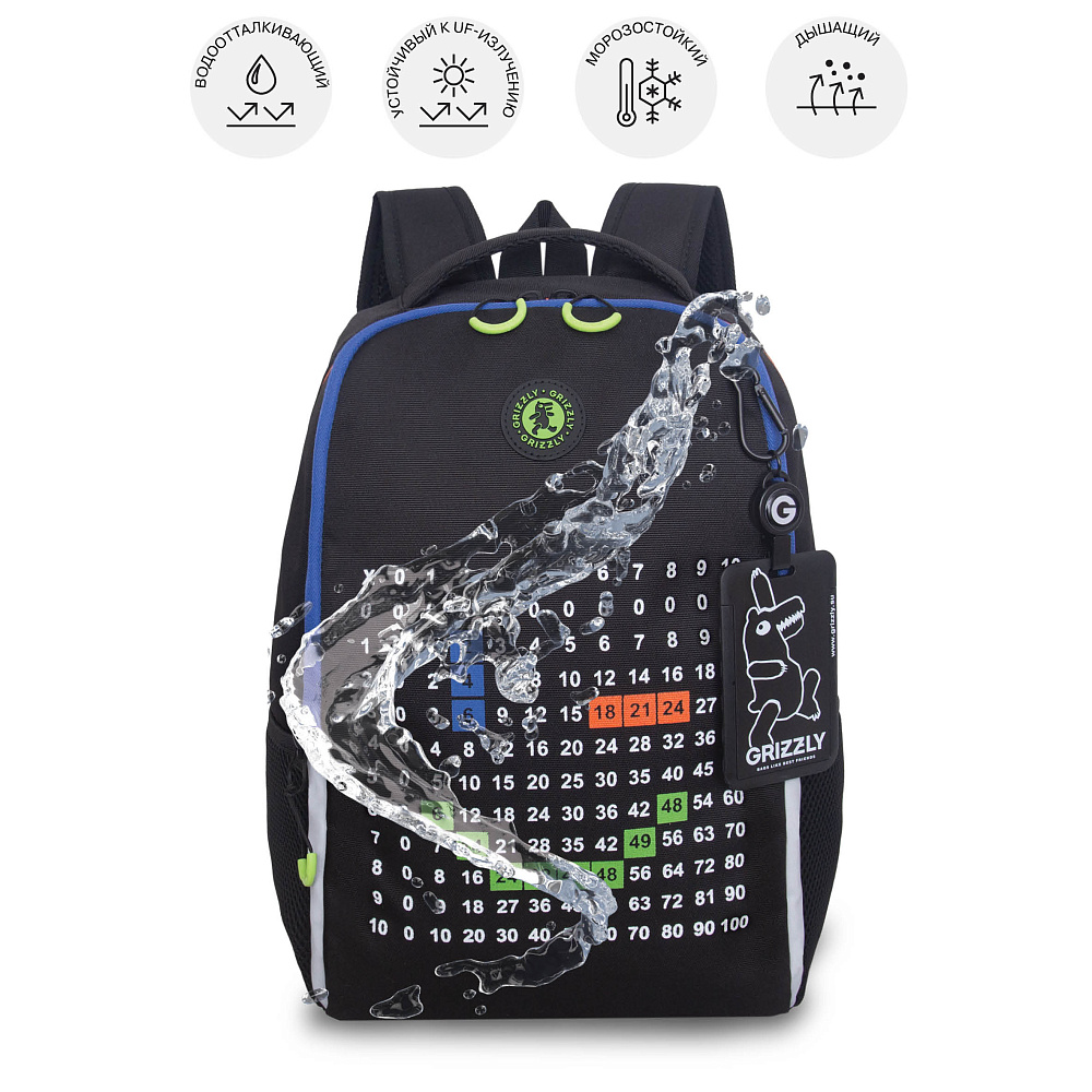 RB-651-10 Рюкзак школьный с картхолдером на держателе