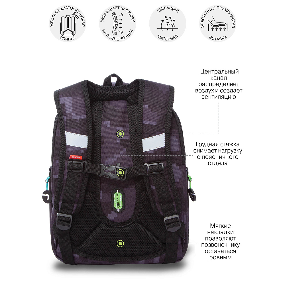 RAf-593-5 Рюкзак школьный с обвесом