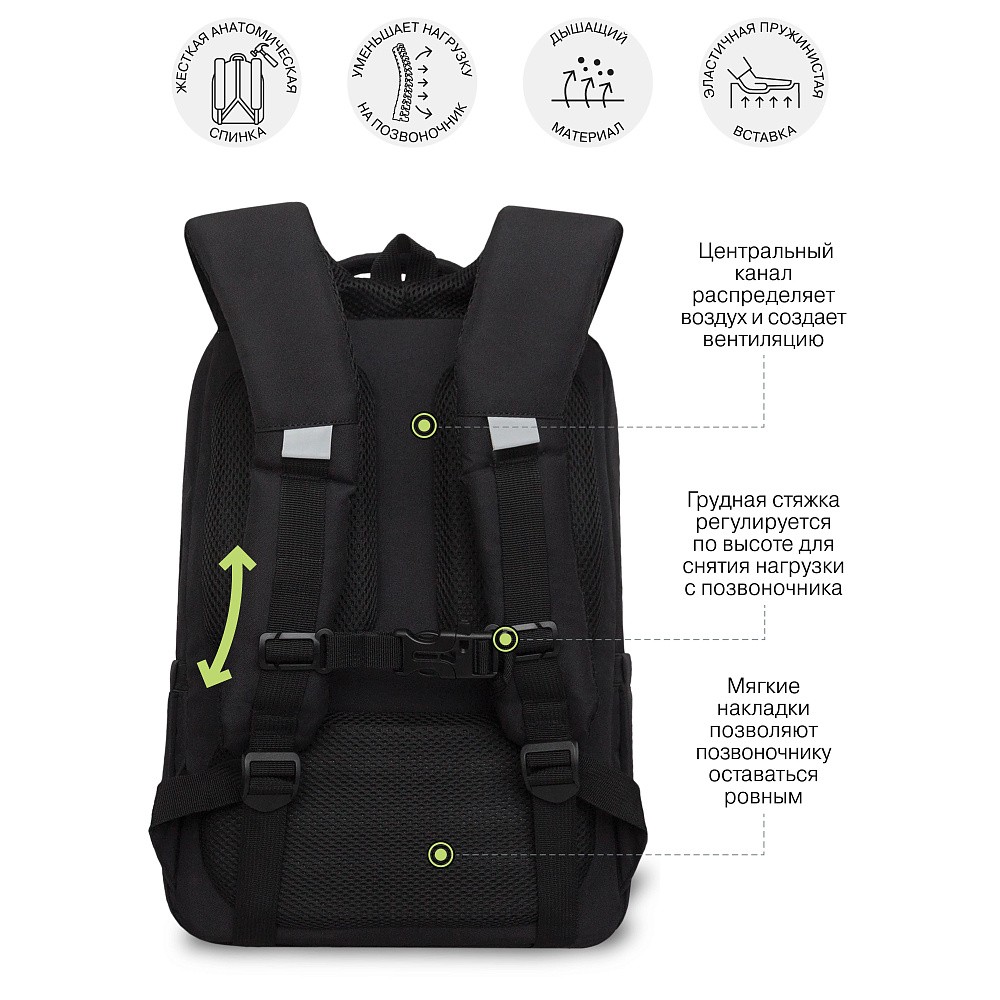 RG-666-1 Рюкзак школьный с обвесом