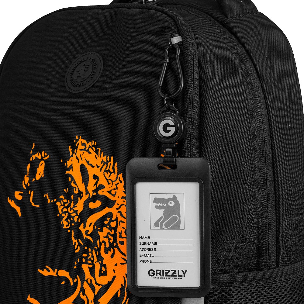 RB-651-3 Рюкзак школьный с картхолдером на держателе