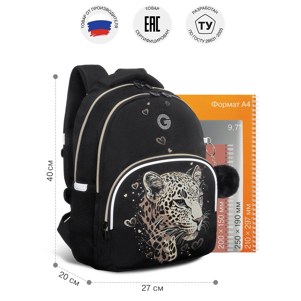 RG-660-4 Рюкзак школьный с обвесом