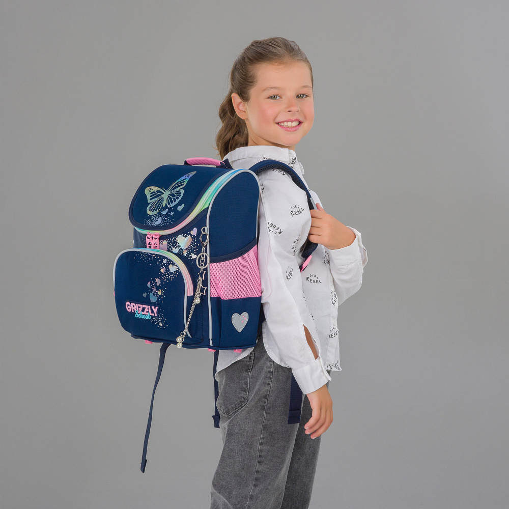 RAm-584-6 Рюкзак школьный с мешком