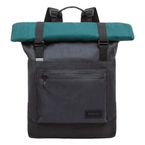 RQL-315-1 Рюкзак (/4 черный - изумрудный)