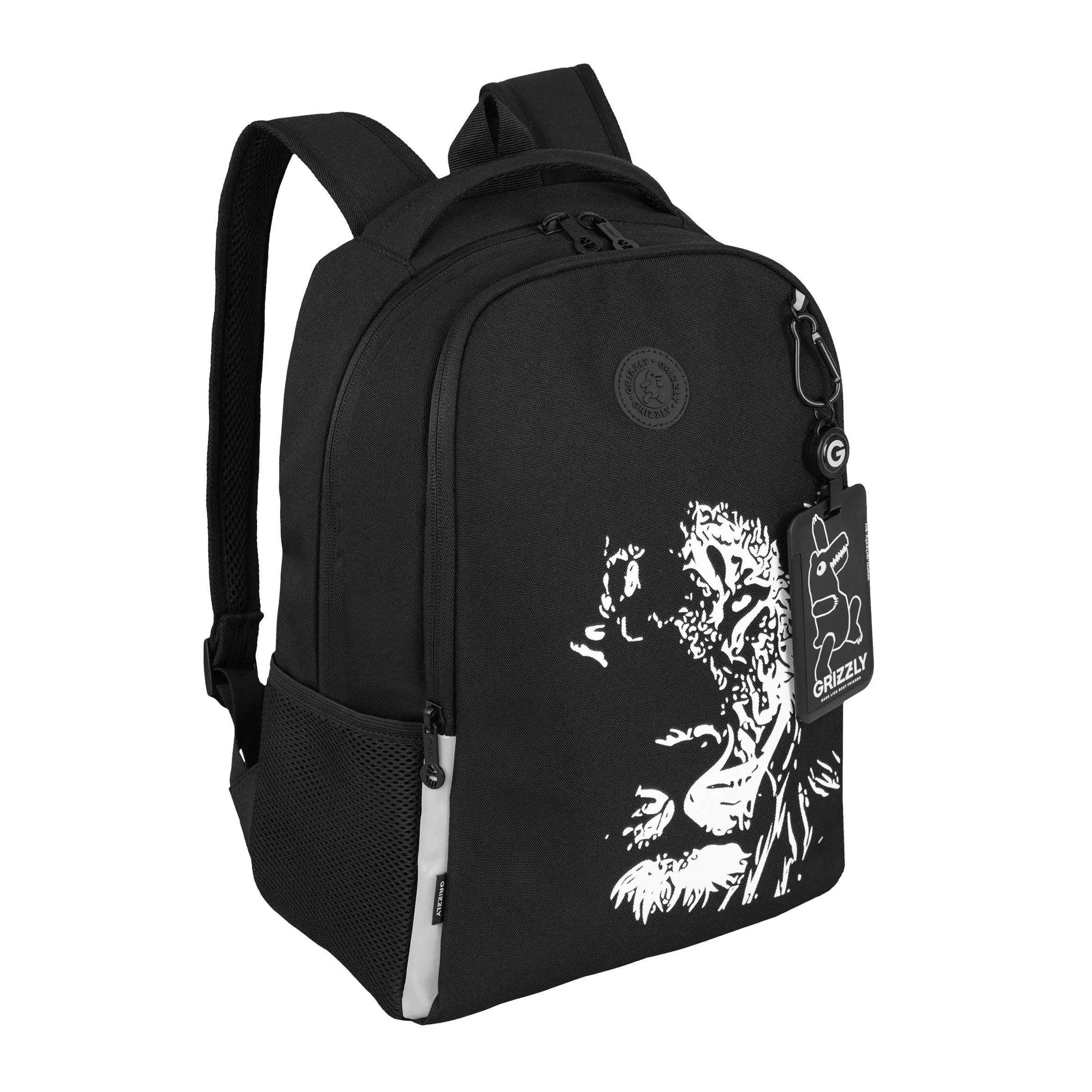 RB-651-3 Рюкзак школьный с картхолдером на держателе