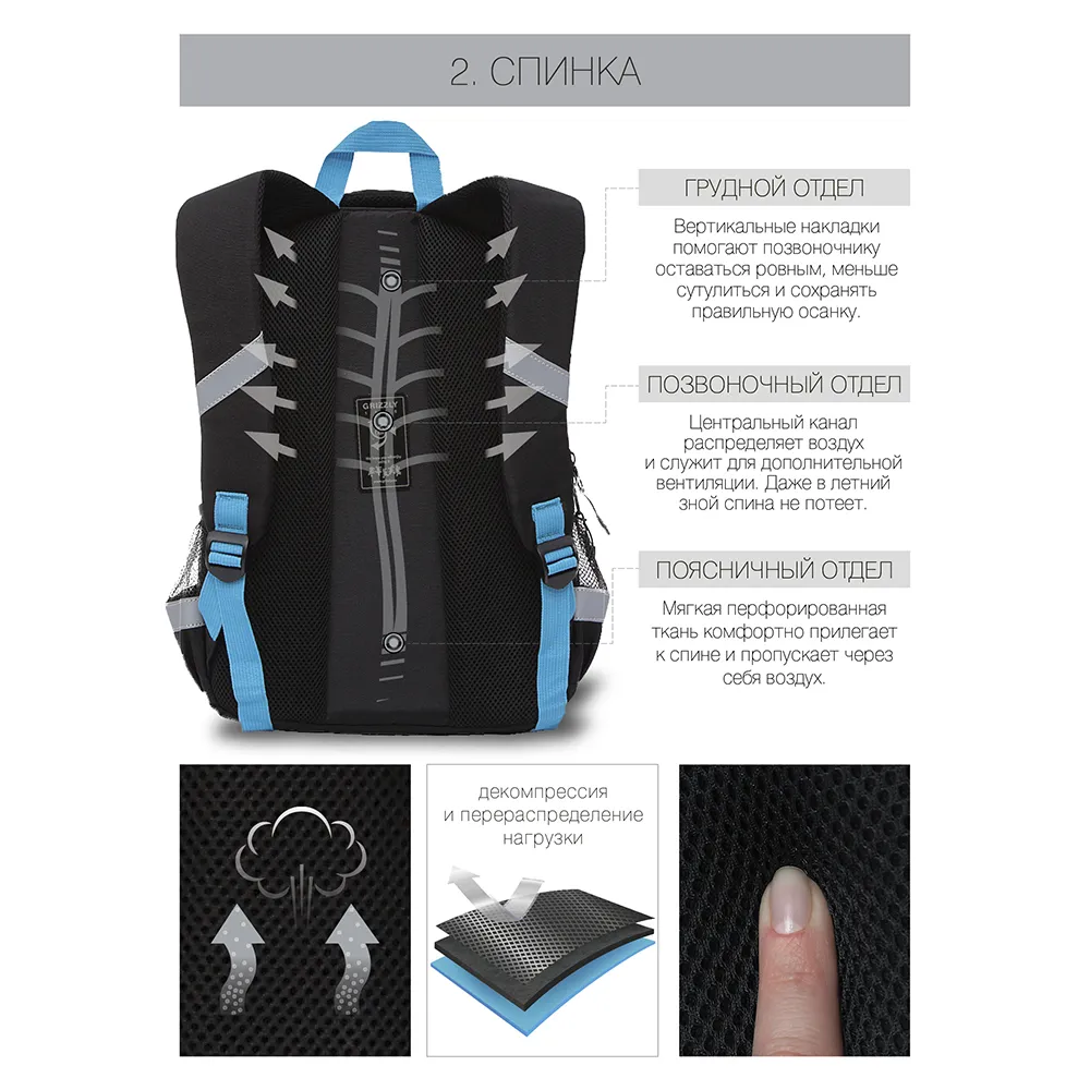 RB-157-2 Рюкзак школьный