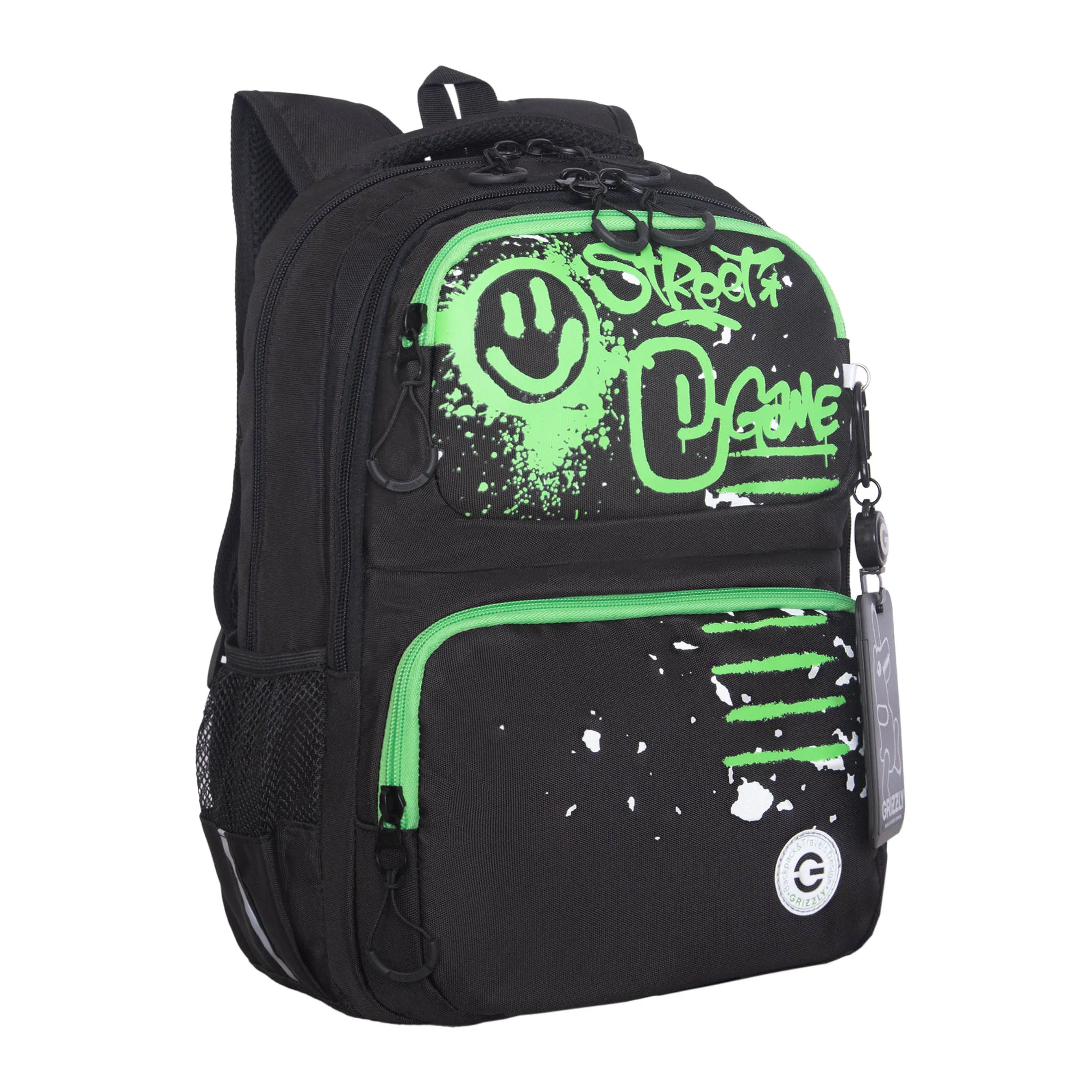 RB-453-1 Рюкзак школьный с картхолдером на держателе