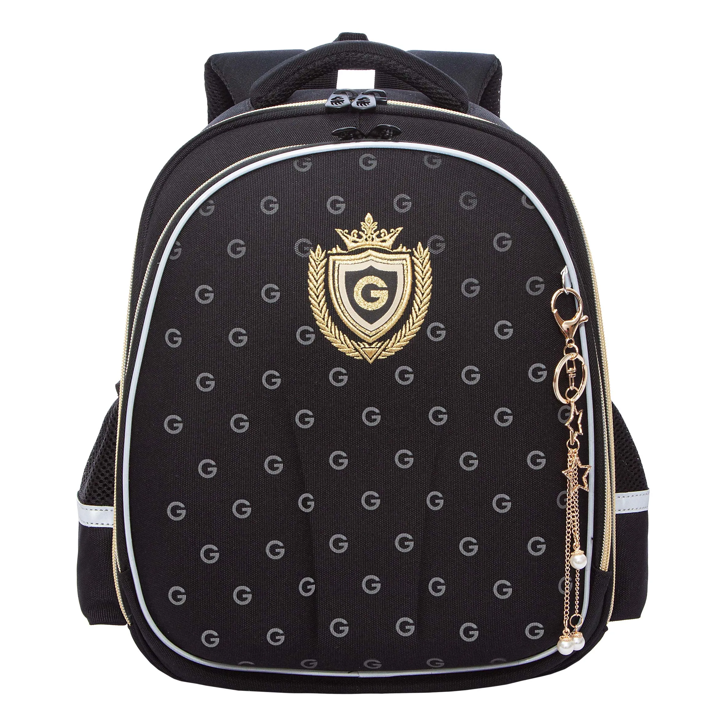 Каркасный школьный ранец с обвесом