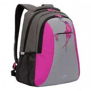 RD-242-4 Рюкзак (/2 темно-серый - фуксия)