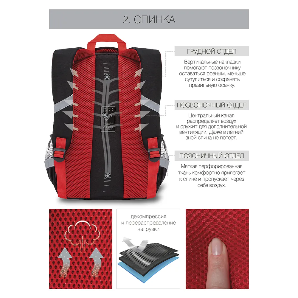 RB-157-3 Рюкзак школьный