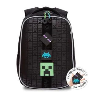 RAw-595-9 Рюкзак школьный с обвесом (/1 черный - черный)