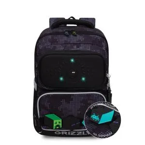 RAn-589-1 Рюкзак школьный с обвесом (/1 черный)