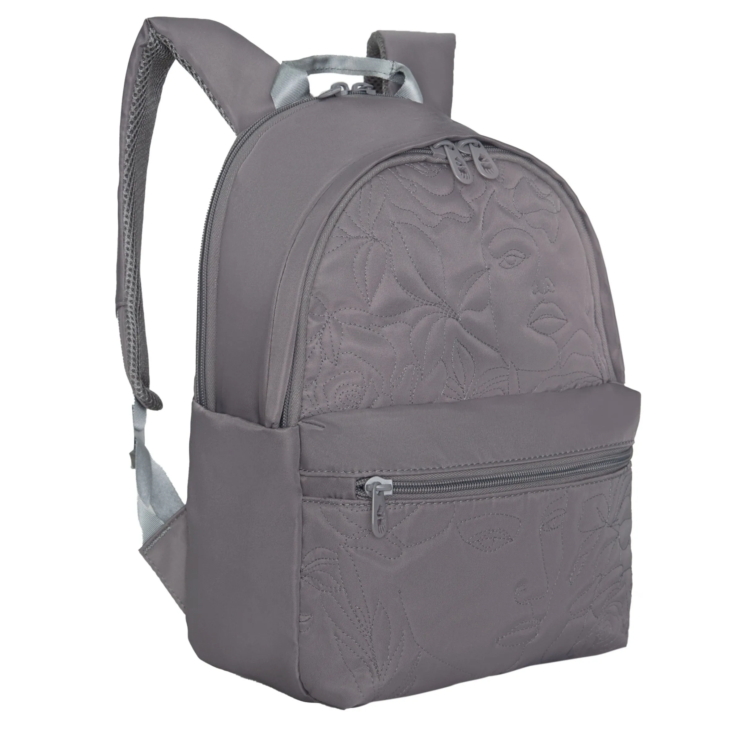 Женский городской рюкзак с фигурной стежкой