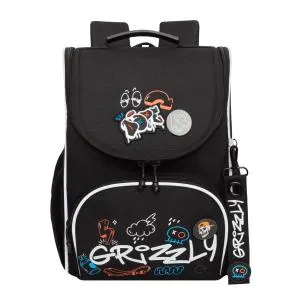 RAm-585-6 Рюкзак школьный с мешком (/1 черный)