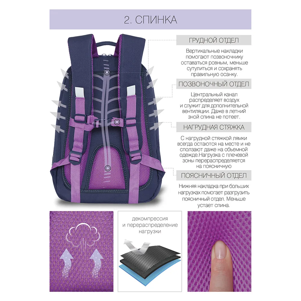 RG-169-2 Рюкзак школьный