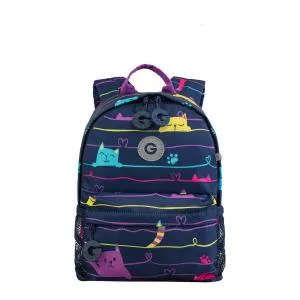 RK-678-1 рюкзак детский (/5 кошечки на синем)