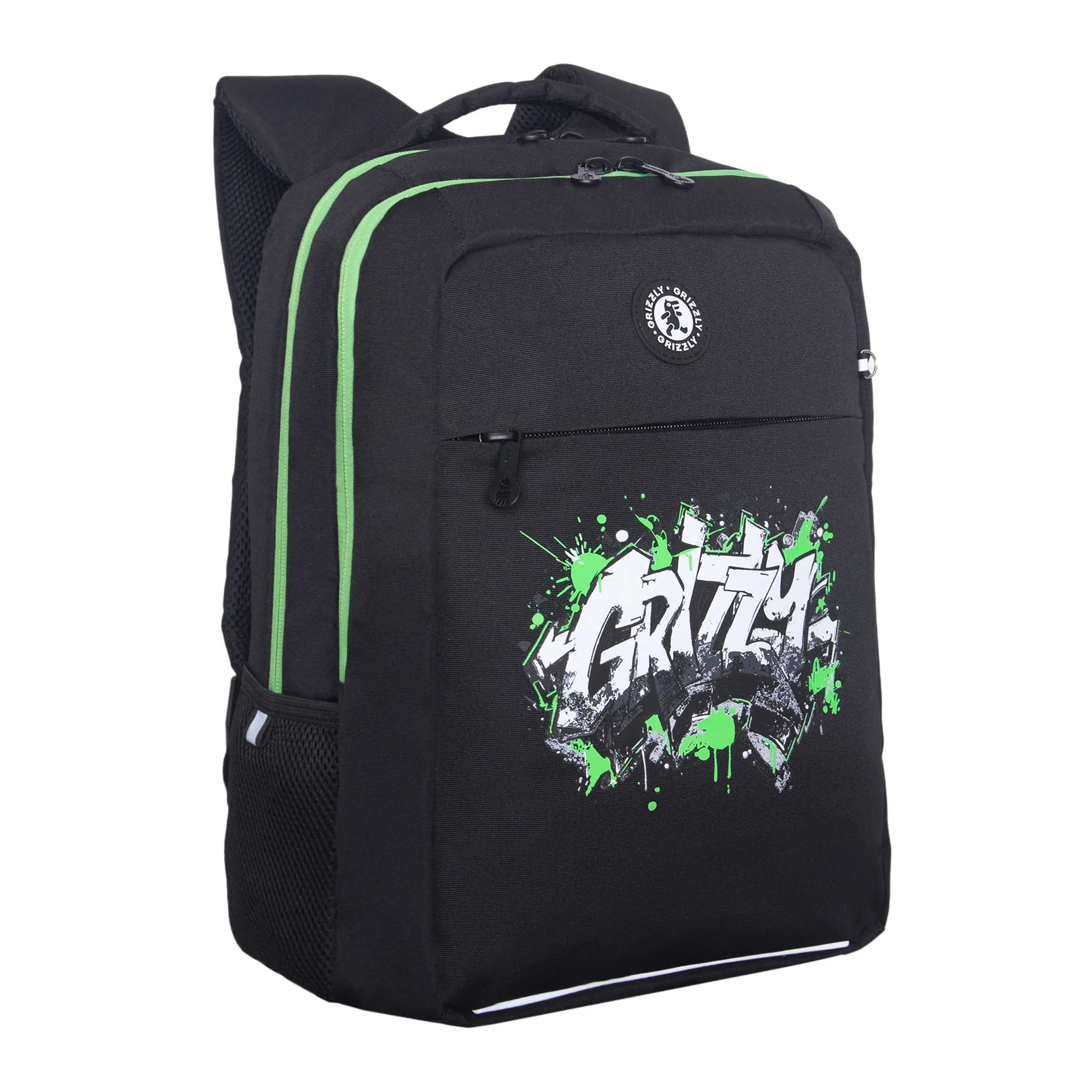 Рюкзак школьный с граффити GRIZZLY