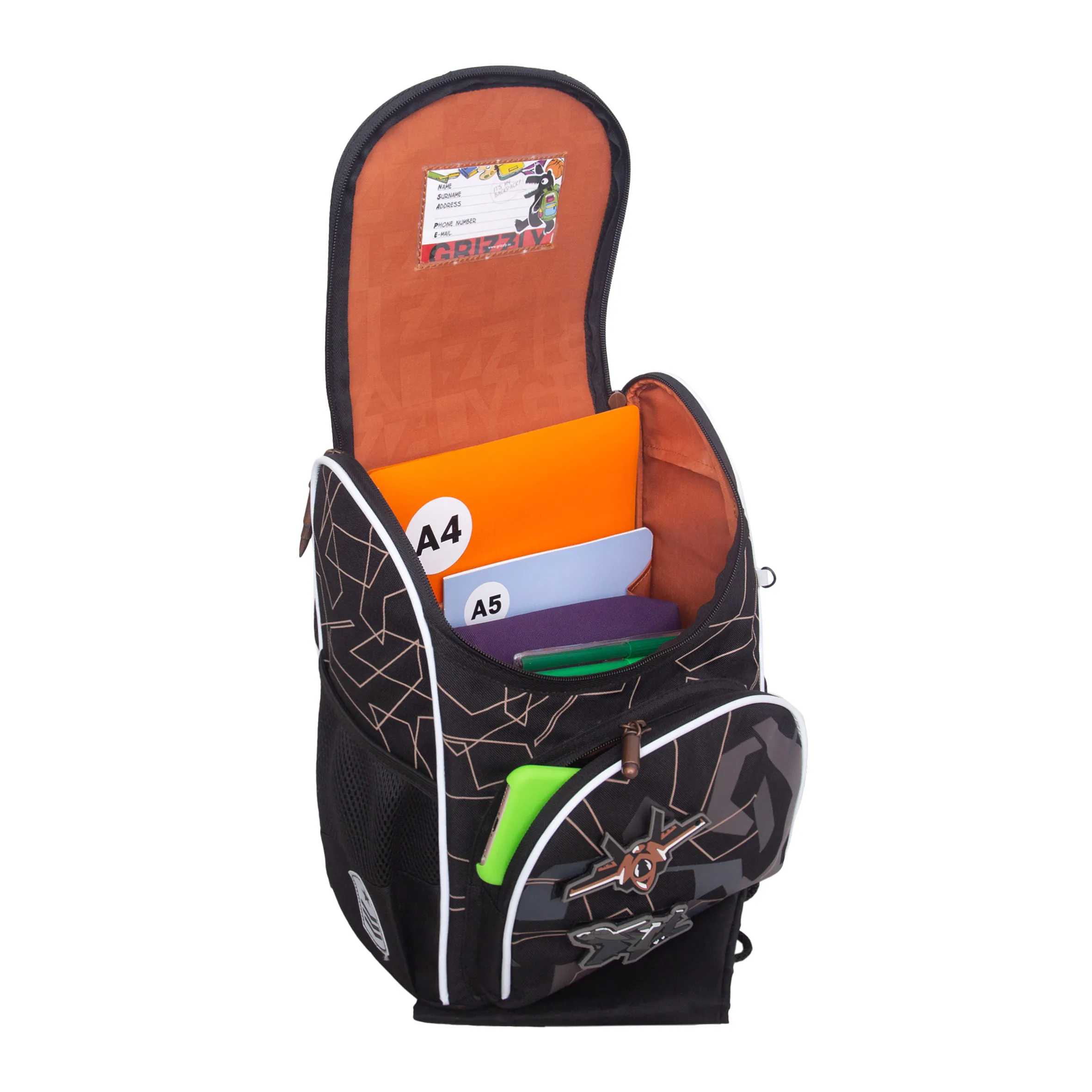 RAm-685-1 Рюкзак школьный с обвесом и мешком для обуви