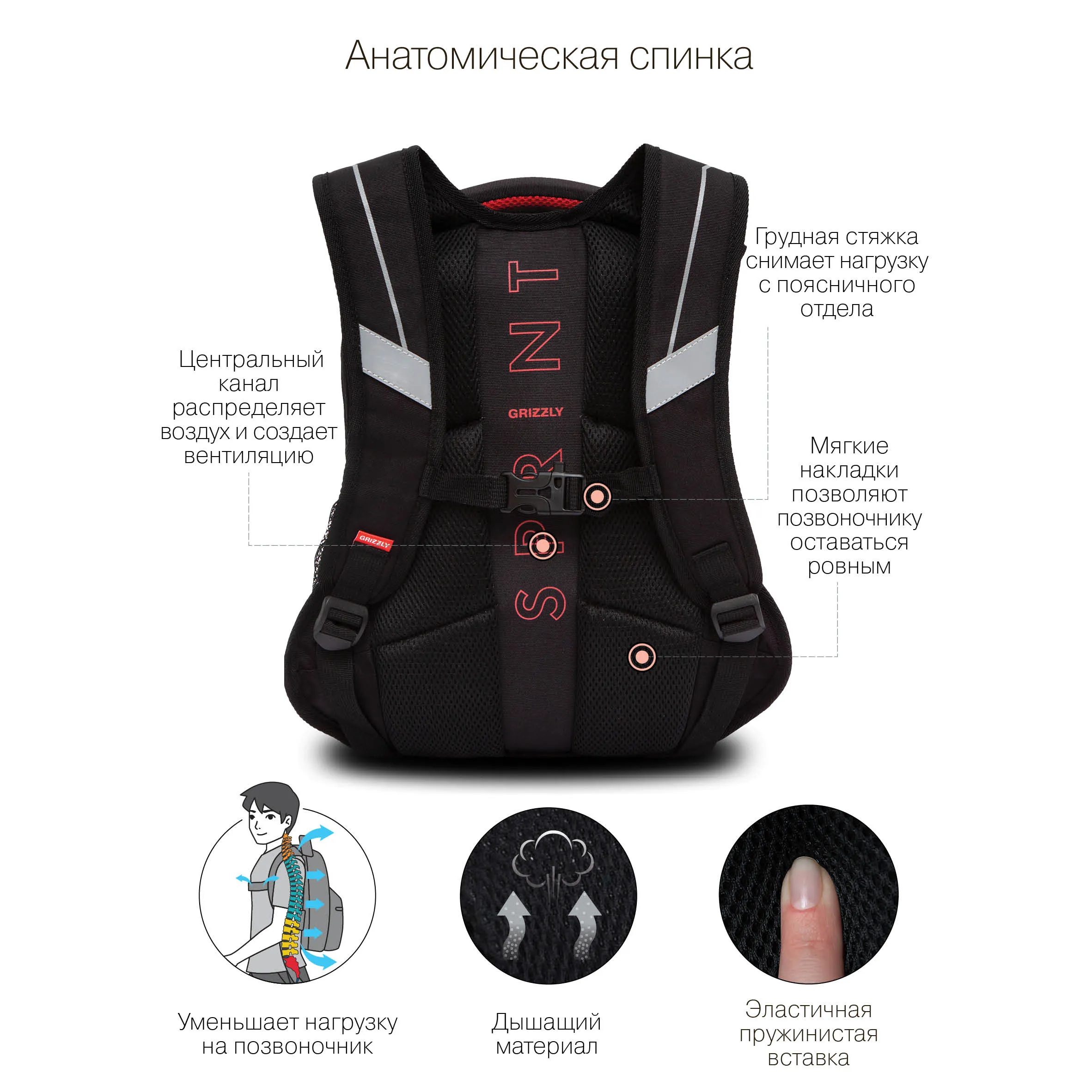 RB-250-4 Рюкзак школьный