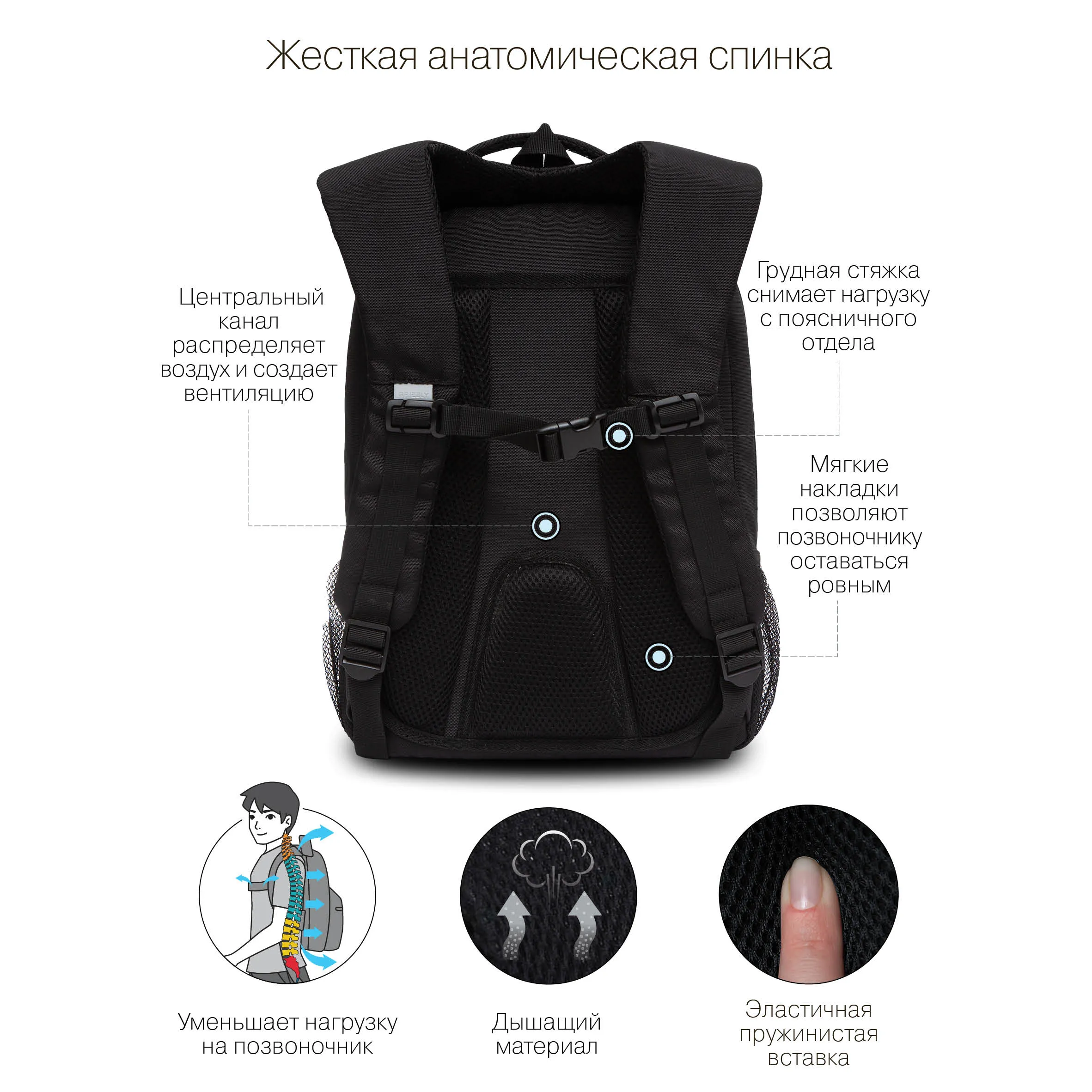 RB-256-1 Рюкзак школьный