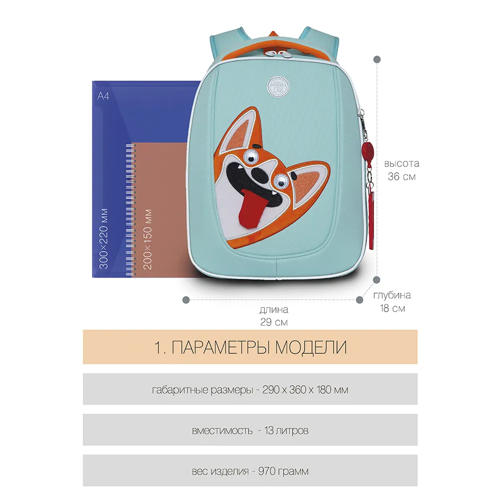 RAf-192-2 Рюкзак школьный