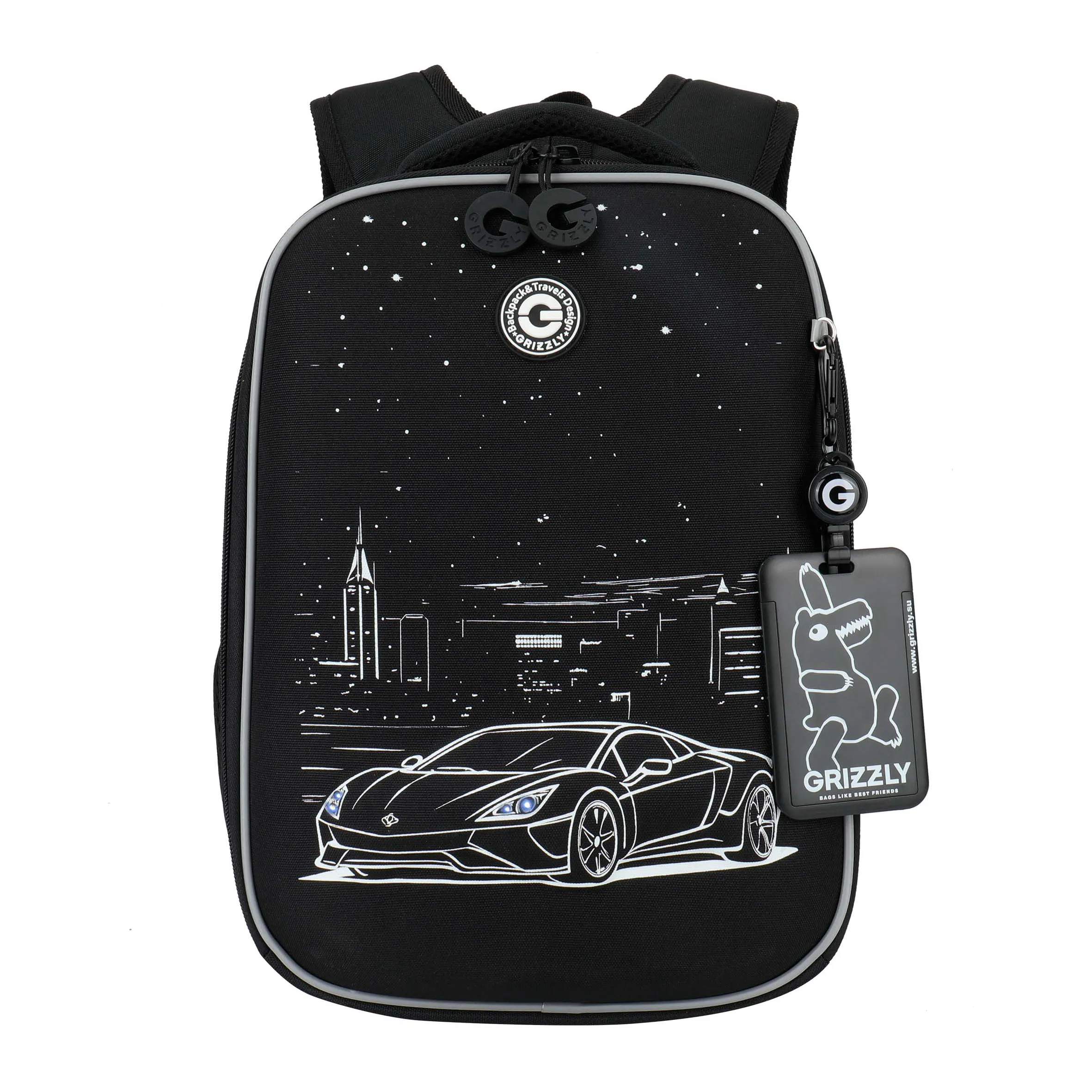 RAw-695-4 Рюкзак школьный с картхолдером на держателе